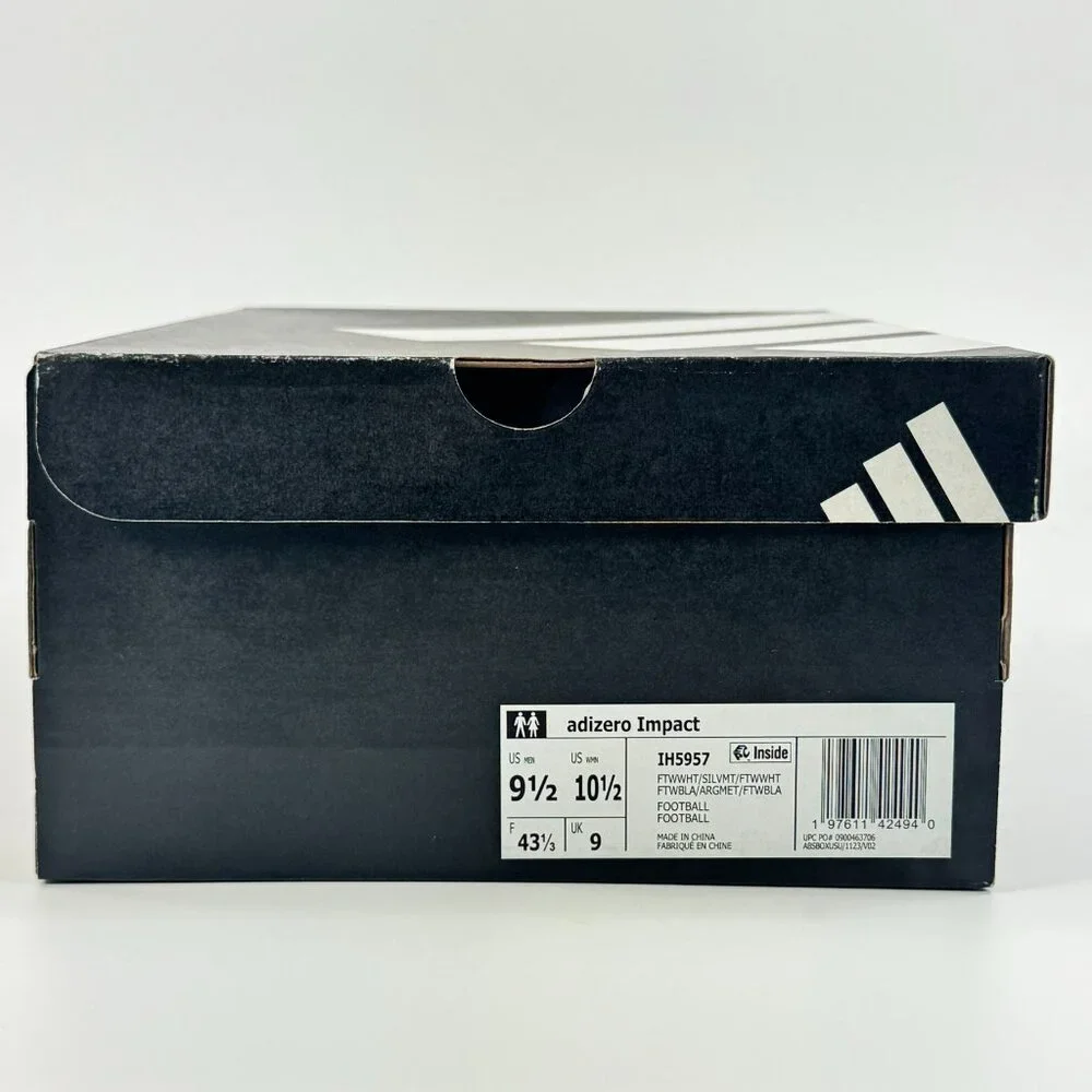 Adidas Adizero Impact 'Cloud White Silver' IH5957 Football Multi Size